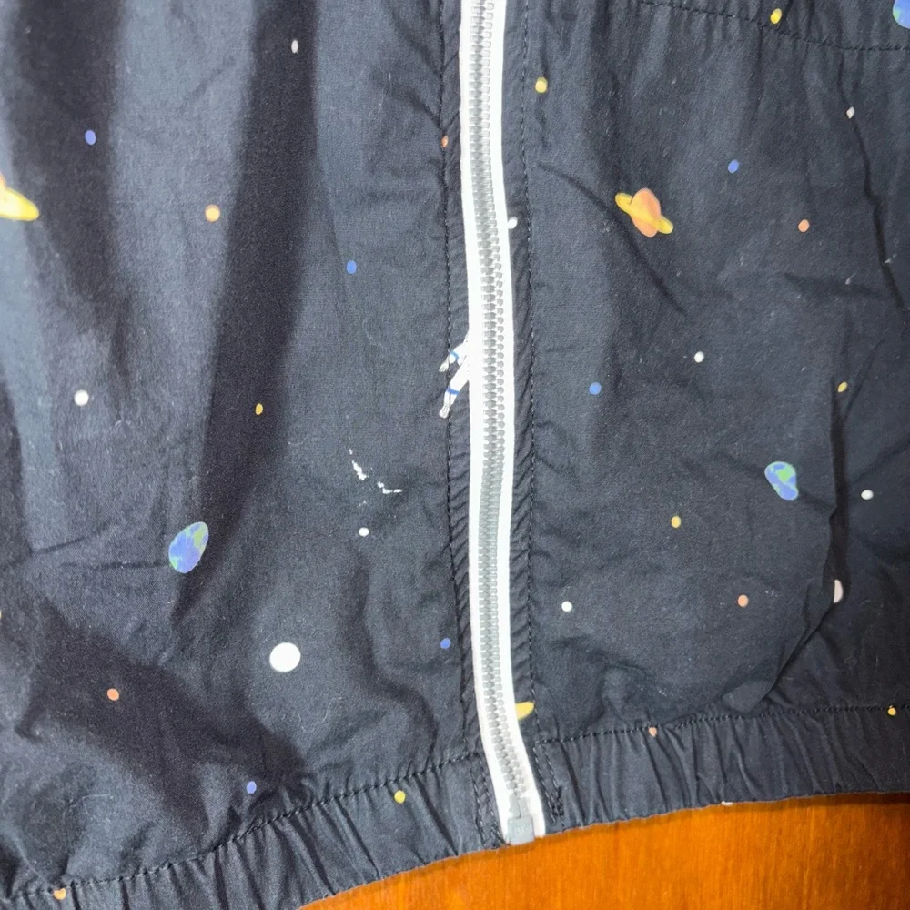 🐠 Denim & Flower Blue Raincoat with Hood and Water-Resistant Finish